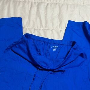 Royal blue scrub pants